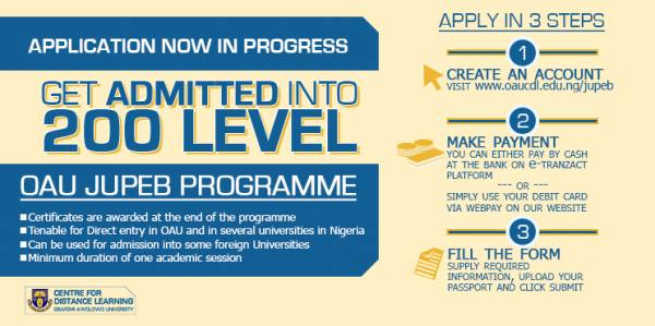 OAU-JUPEB 2014 Admission