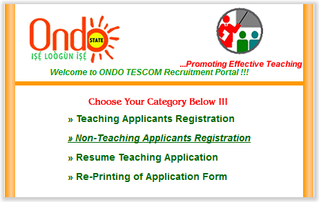 Ondo State Teaching Service Commission Recruitment 2014