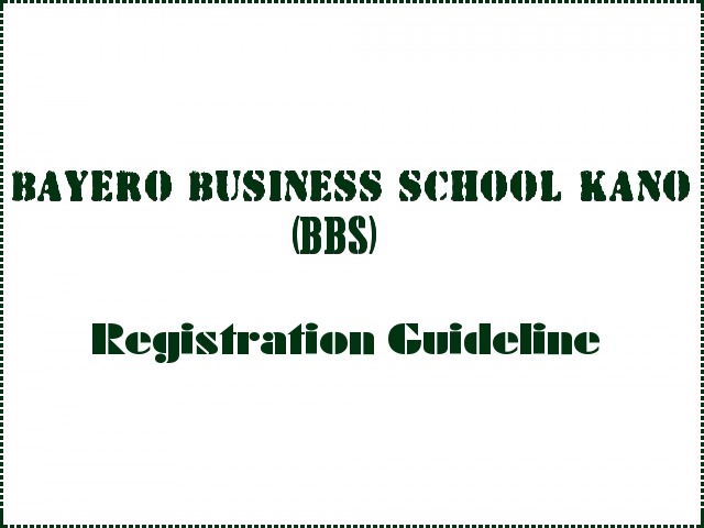 Dangote Business School Registration Guidelines