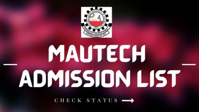 MAUTECH Admission List