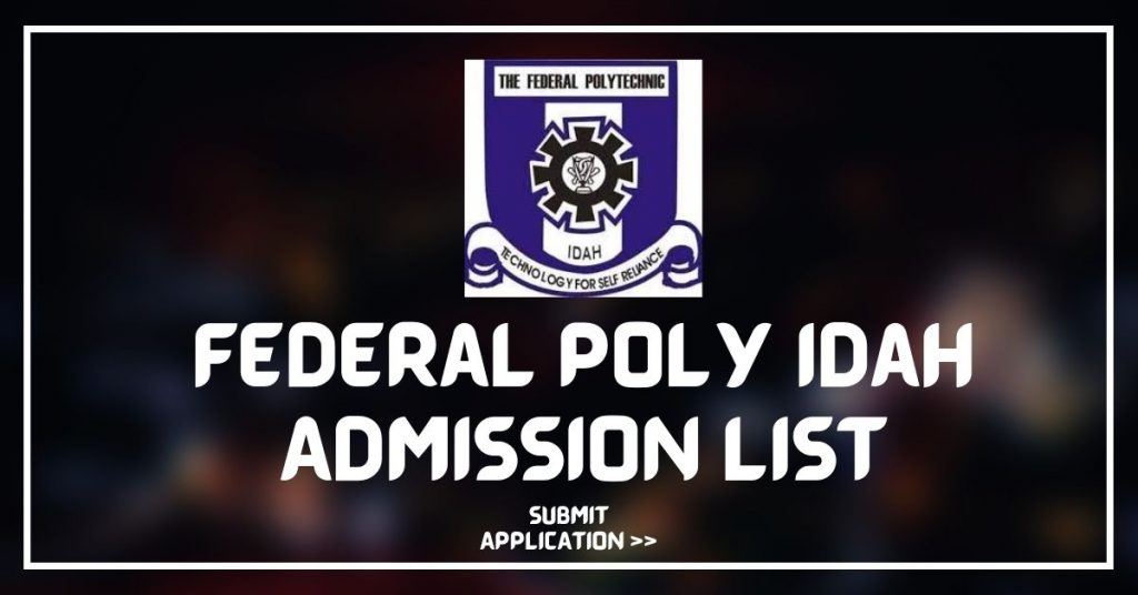 Federal Poly Idah Admission List