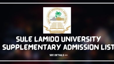 Sule Lamido University (SLU) supplementary admission list