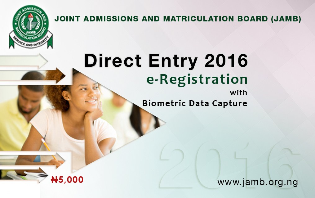 JAMB Direct Entry 2017