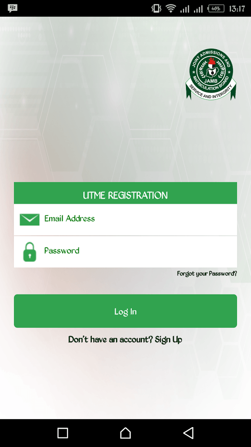 JAMB Registration App by Sidmach