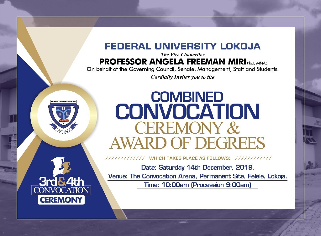 FULOKOJA 3rd & 4th Combined Convocation Ceremony Programme of Events