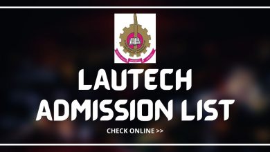 LAUTECH Admission List