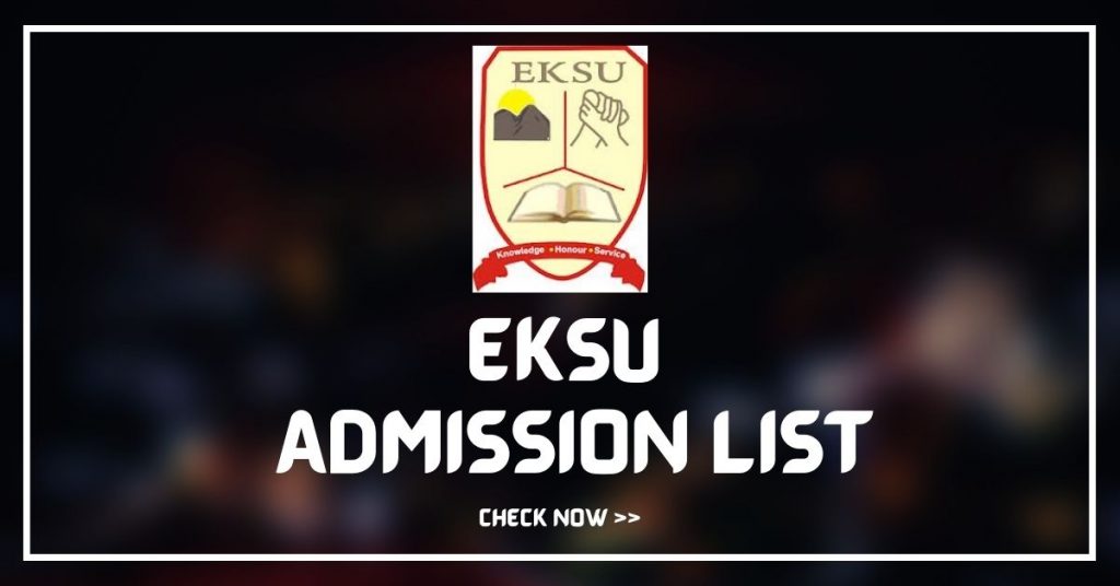 EKSU Admission List