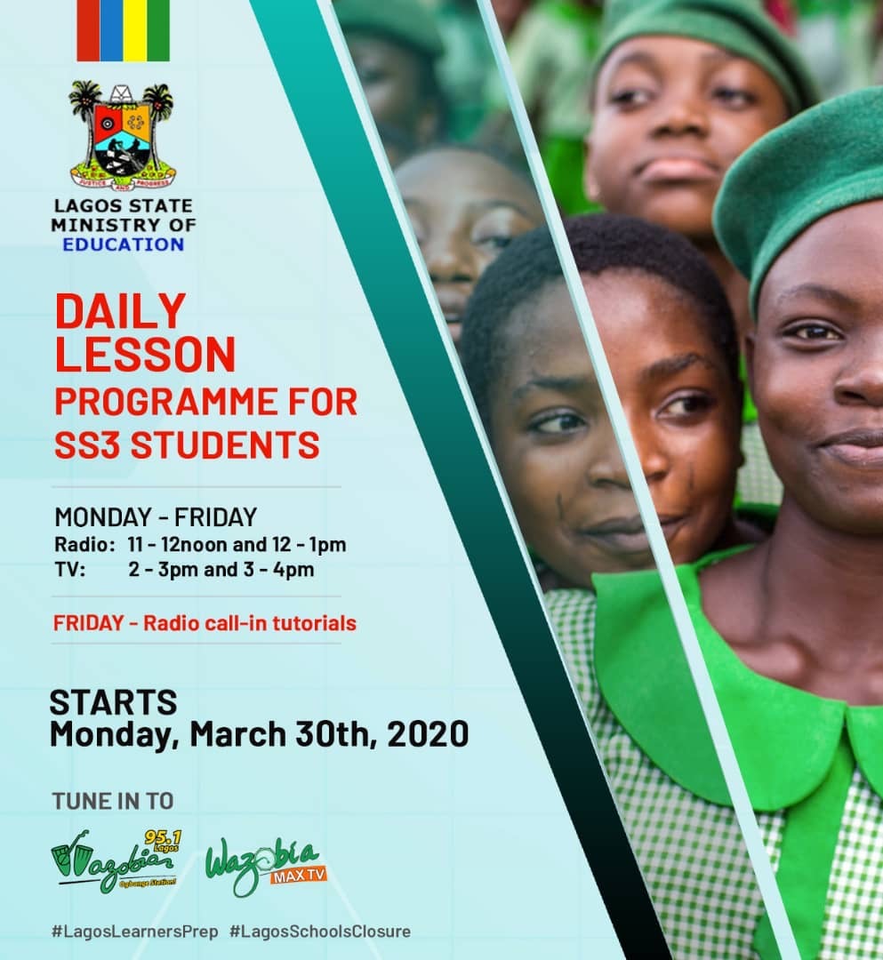 Lagos Radio and Television Lessons Time Table