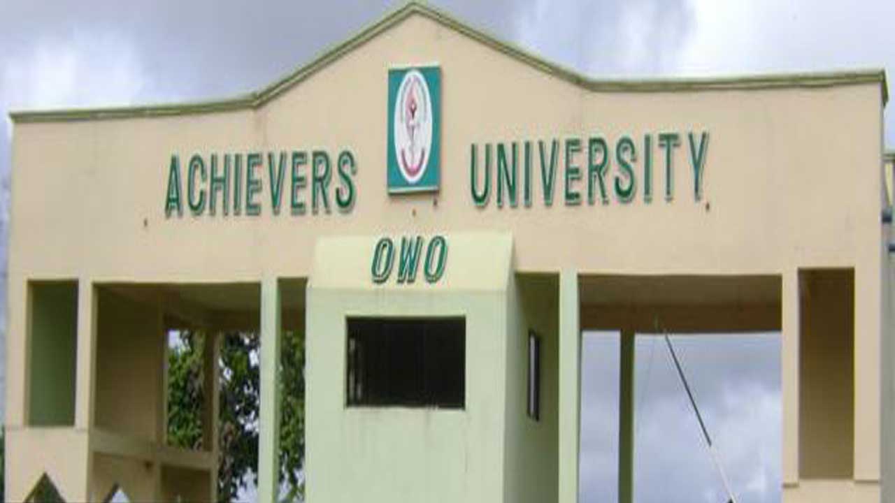 Achievers University Postgraduate Admission Form