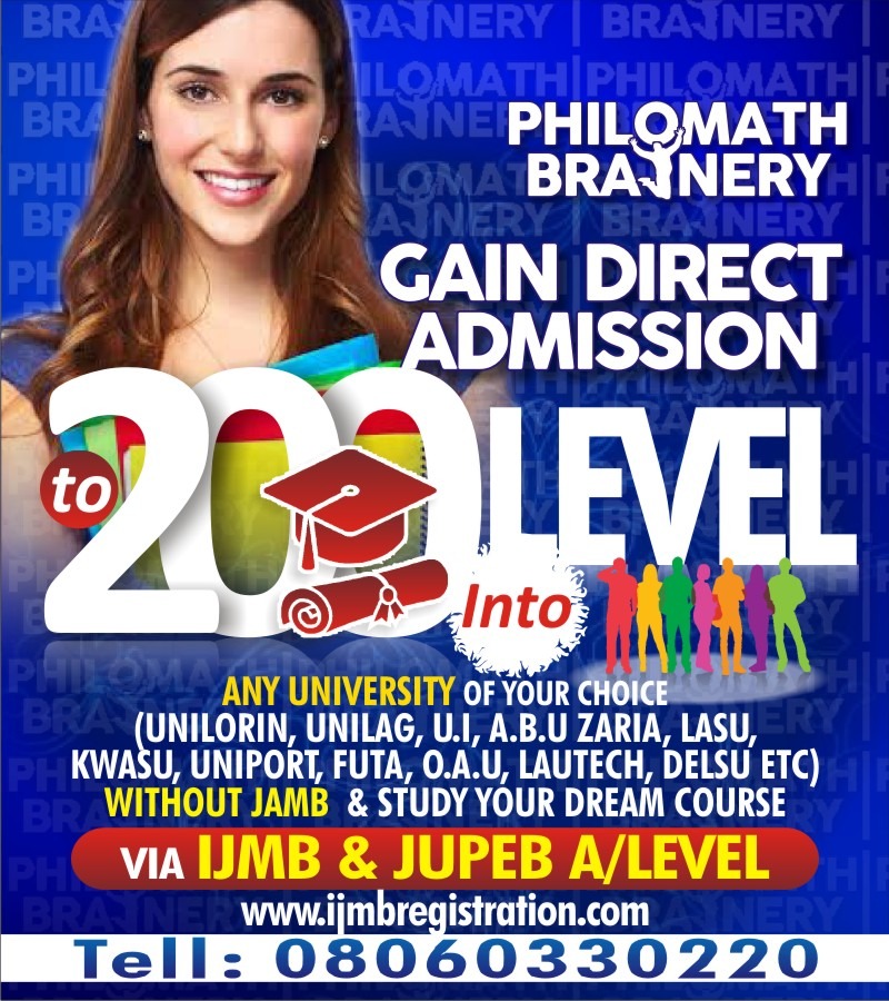 IJMB / JUPEB 200 Level Direct Admission Without JAMB