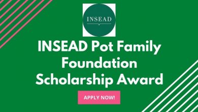 INSEAD Pot Family Foundation Scholarship Award