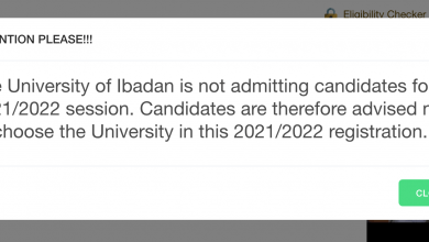 University of Ibadan Not Admitting
