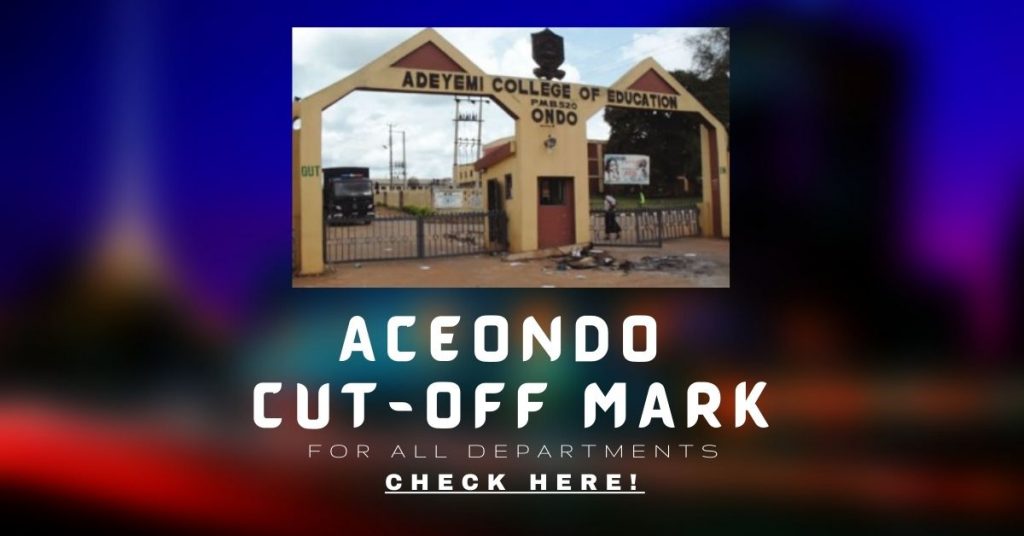ACEONDO Cut-Off Marks Departmental