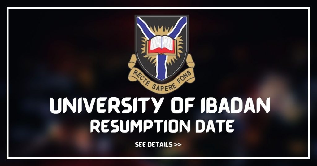 University of Ibadan, UI resumption date