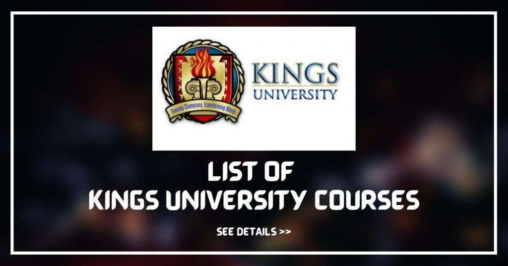 Kings University Courses
