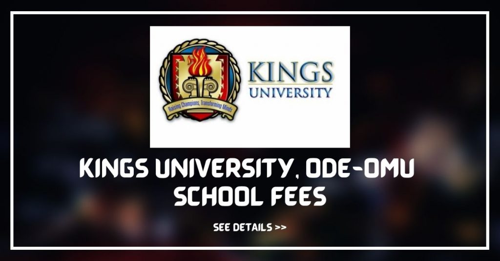 Kings University School Fees Schedule