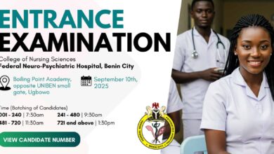FNPH Benin City College of Nursing Entrance Exam